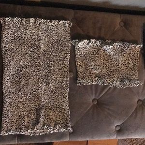 Cute leopard print two-piece set